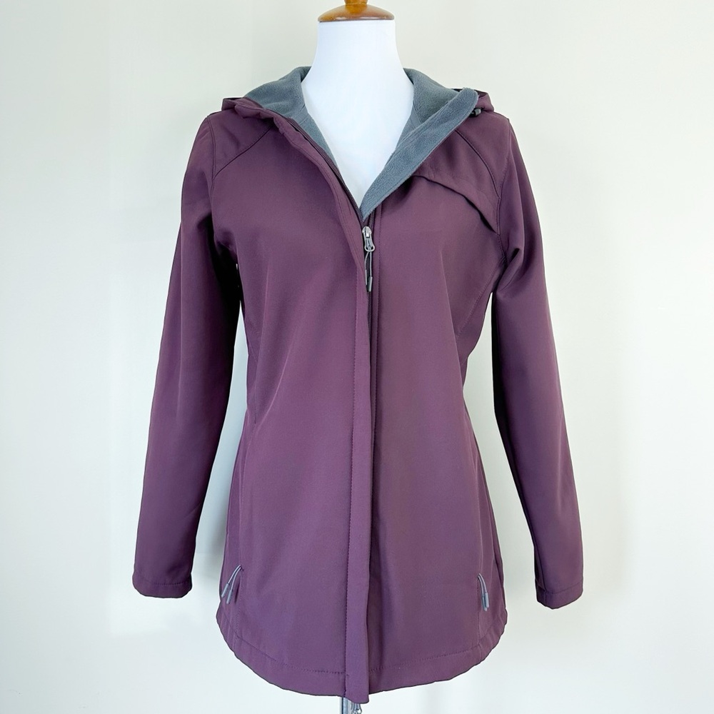 New Balance Lightweight Jacket Small Hooded Eggplant